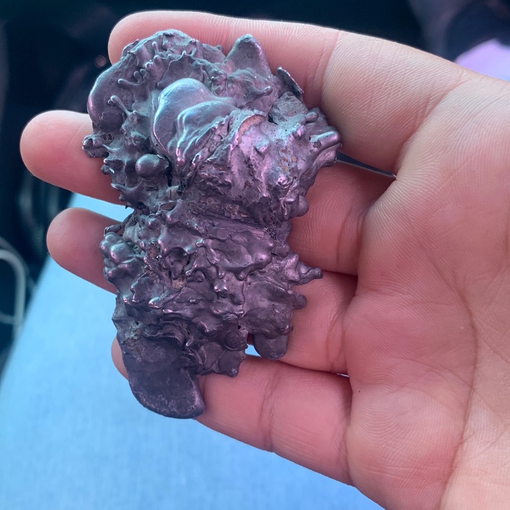 Cool melted metal